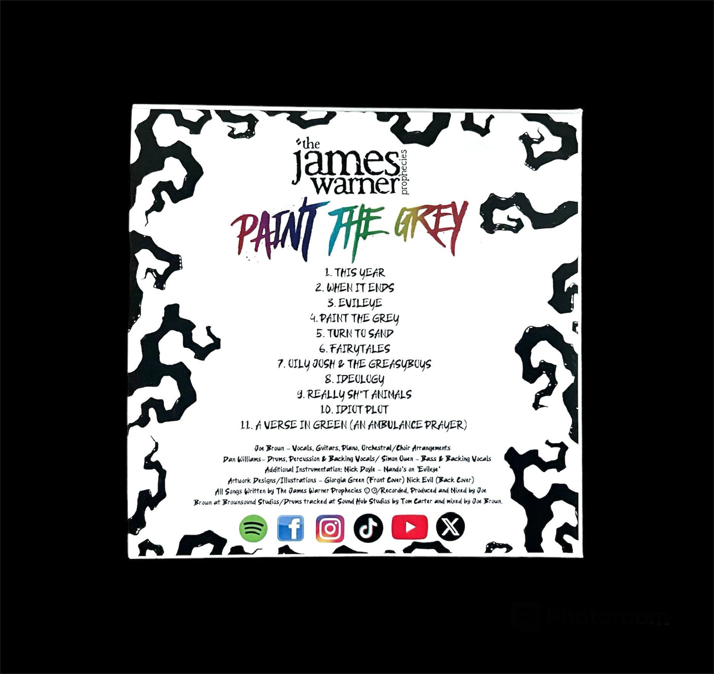 The James Warner Prophecies- ‘Paint The Grey’ CD Album